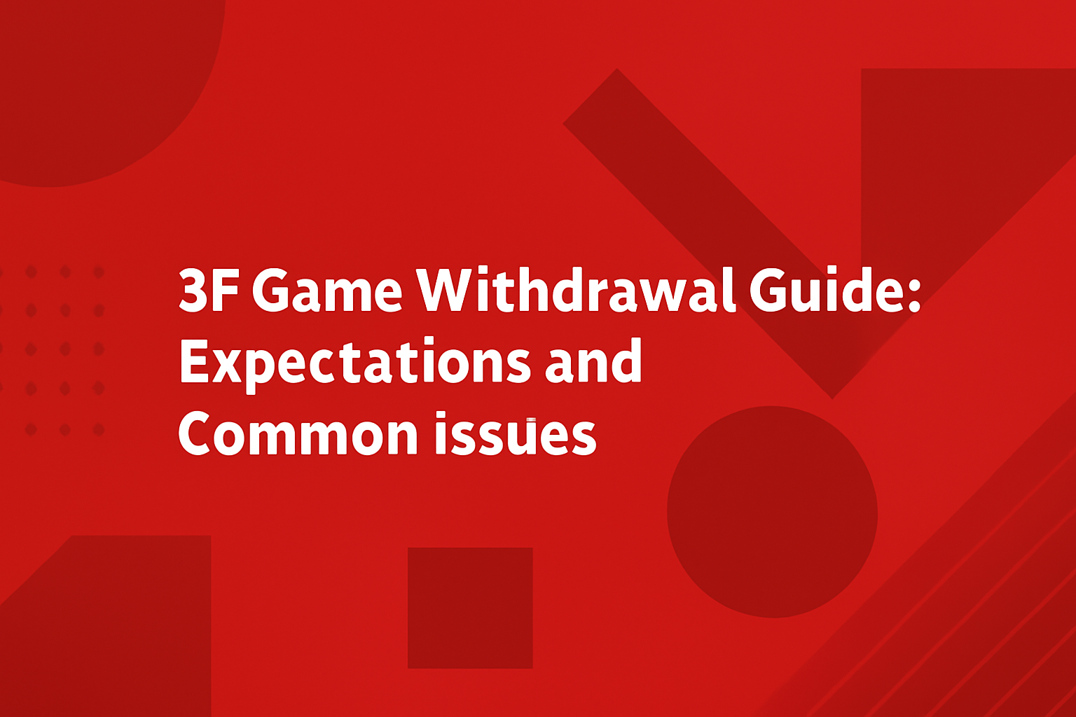 Informative graphic illustrating the concept of account recovery for 3F Game, featuring relevant visual elements.