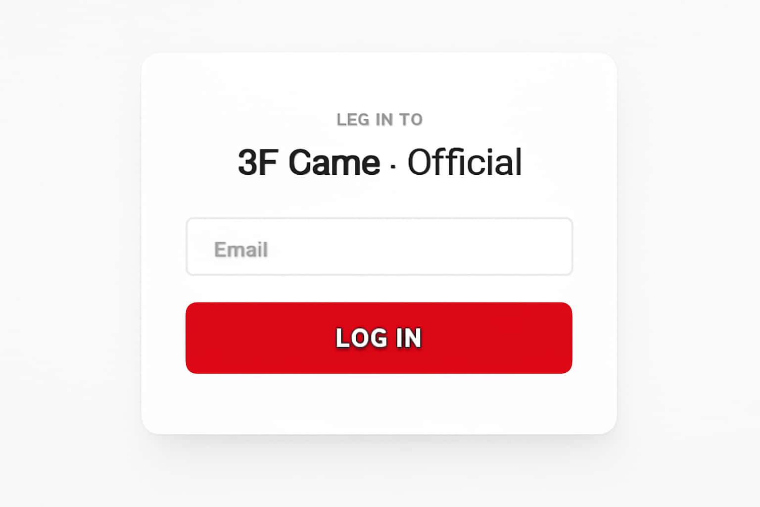 Log In to 3F Game - Official Interface