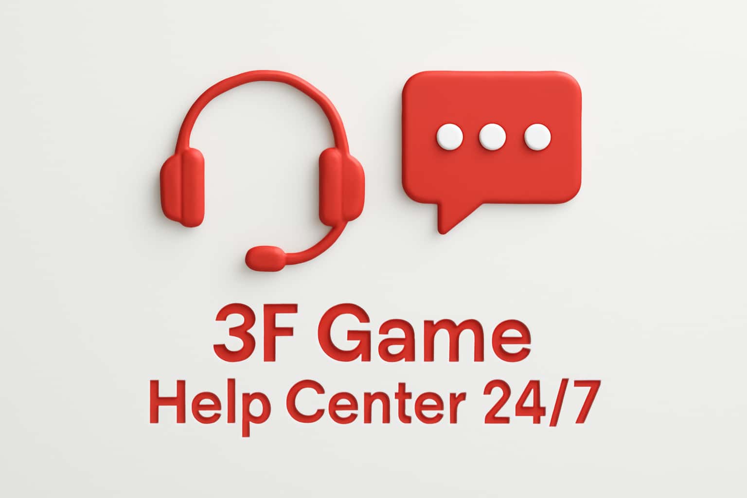 3F Game Help Center 24/7 Interface