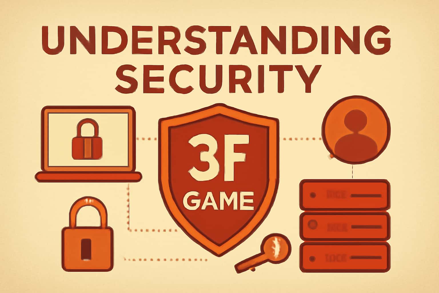 Visual representation of 3F Game Security concepts.