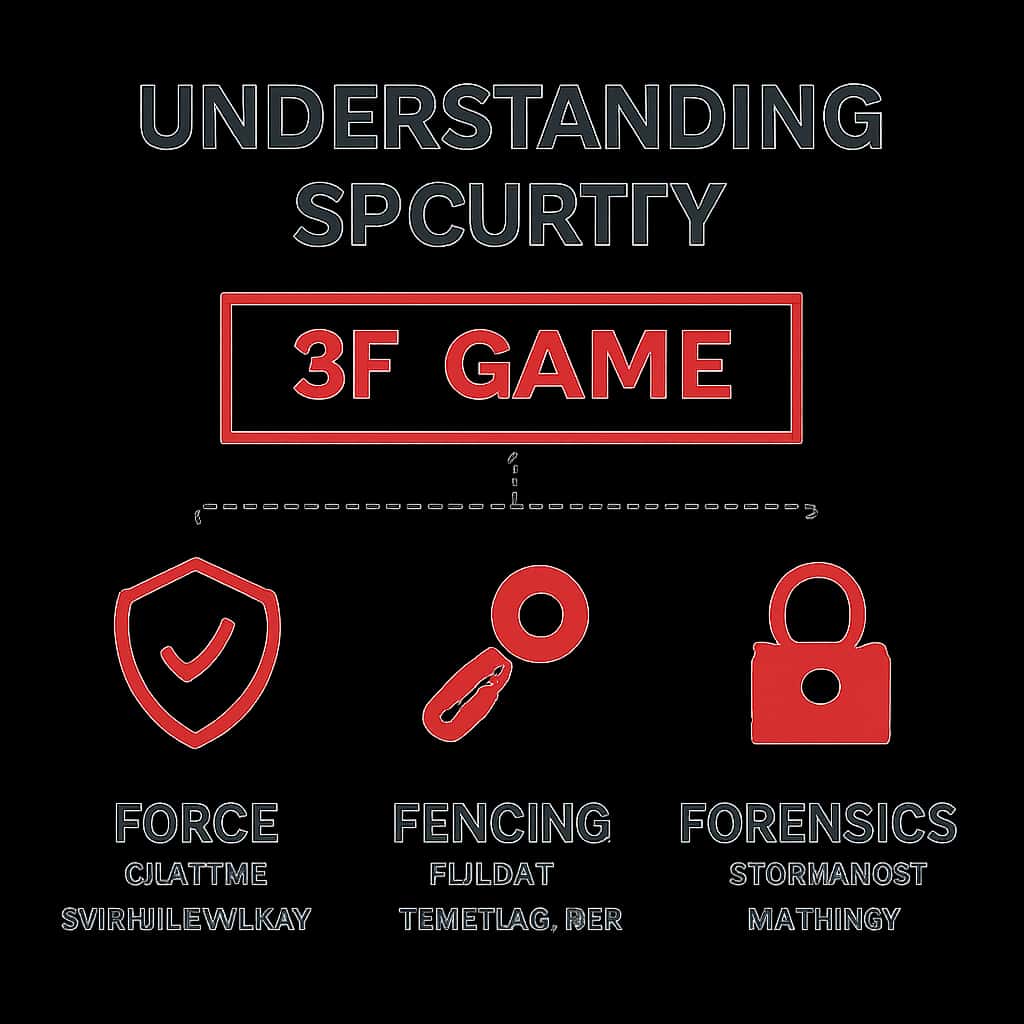Diagram explaining 3F Game Security.